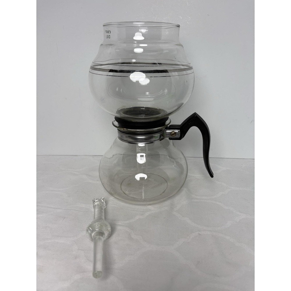 Cory Coffee Vacuum Percolator W/Filter Glass Rod DRU & DRL Vintage